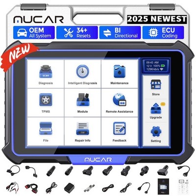 MUCAR VO8 34+ Service Automotive Diagnostic Scanner BT Bidirectional E.CU Coding