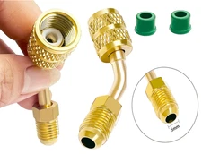 R410A Adapter for Mini Split System, 5/16 Inch SAE Female Quick Couplers to #274