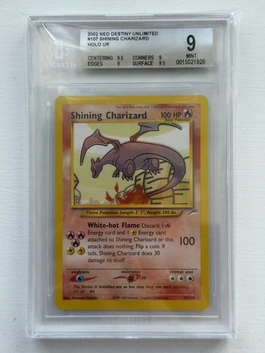 Neo Destiny Shining Charizard 107/105 BGS 9 HIGH SUB GRADES 0.5 from A Gem Mint