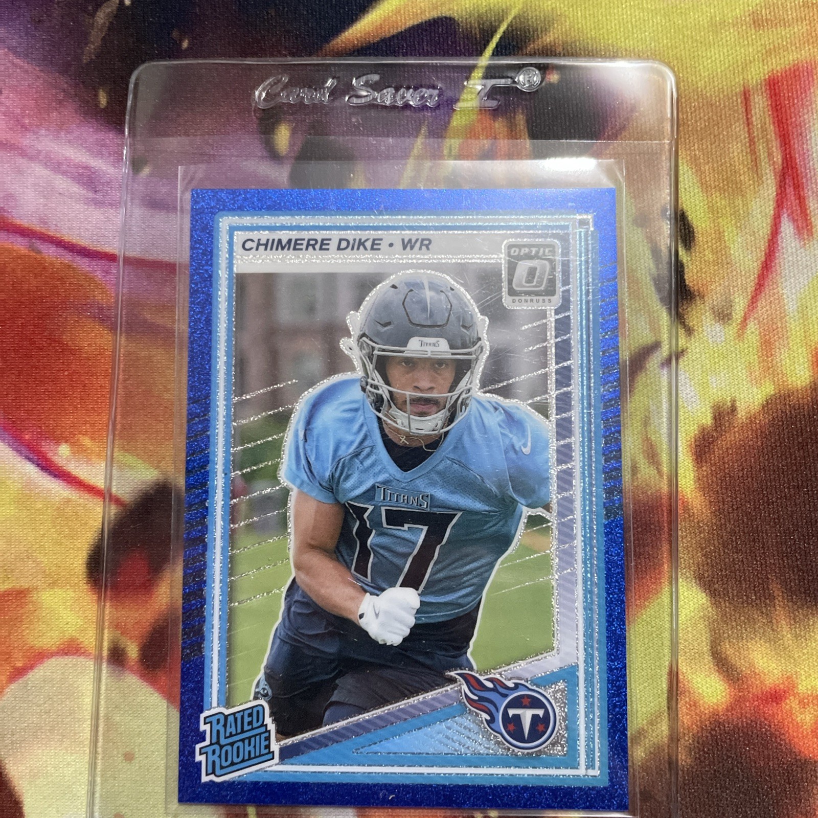 2025 Panini Donruss Optic - Chimere Dike #269 Blue Glitter Prizm (RC)
