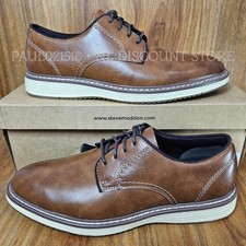 STEVE MADDEN Men's P-Jansen Oxfords Shoes  Cognac  Various Sizes