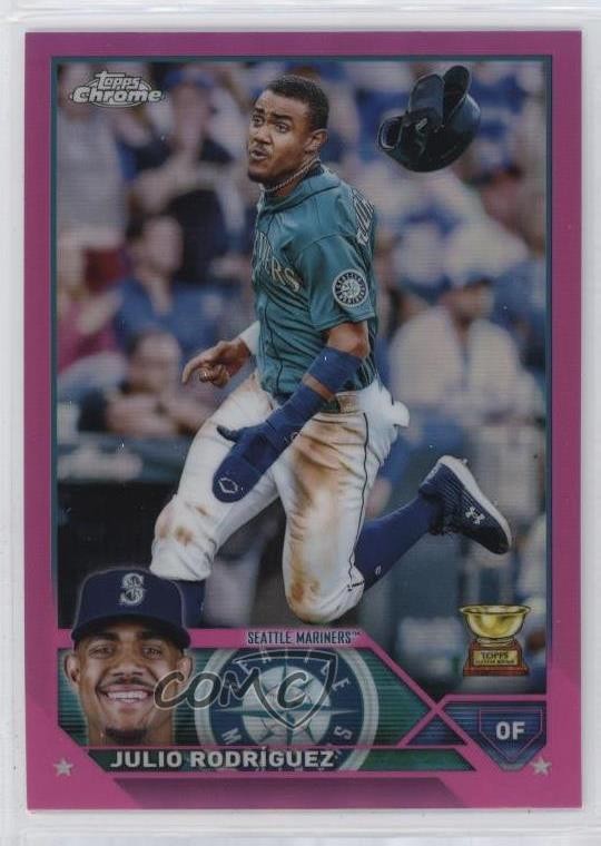 2023 Topps Chrome Pink Refractor Julio Rodriguez Julio RodrÃguez #200 12g7