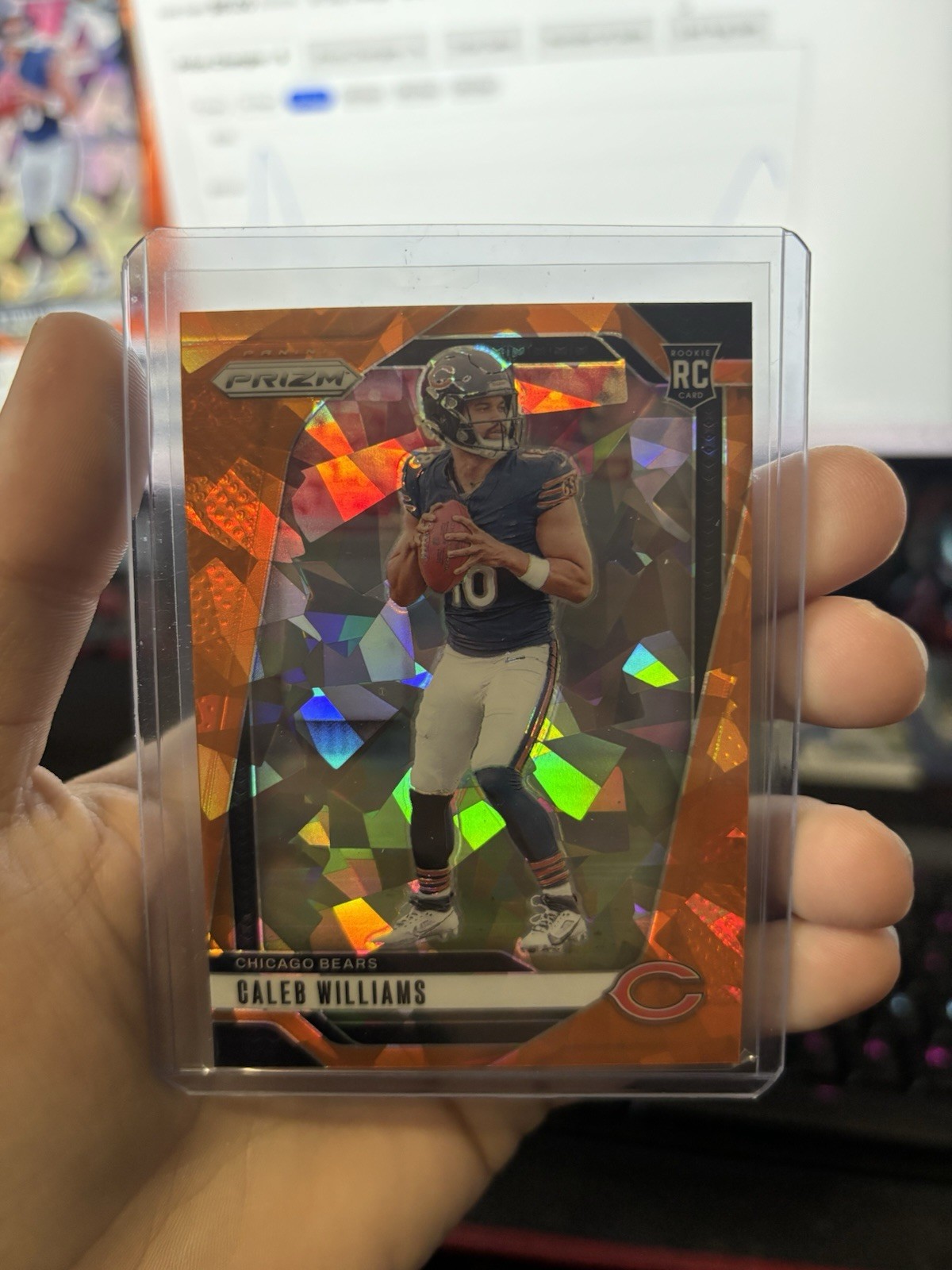 2024 Prizm Caleb Williams RC Orange Ice Rookie #301 Bears