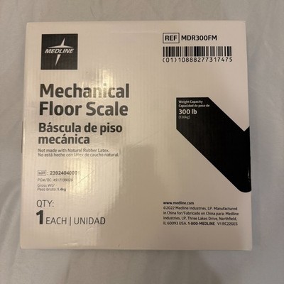 Medline Mechanical Floor Scale Weight Capacity 300lb New in Box (A8-16)
