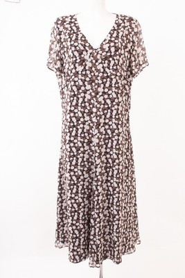 MARINA RINALDI Damen Kleid Gr. 23 (DE 44) Seide Mehrfarbig