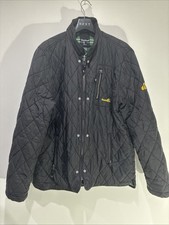 Vintage BOXFRESH Quilted Jacket Men?s XXL Black 90s Streetwear Retro