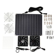 Outdoor Ventilation Solution Solar Panel 15W & 12V Fans for Livestock Shelters