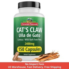 Uña de gato 150 Cápsulas 2400 mg Suplemento - 100% Natural (Uncaria tomentosa)
