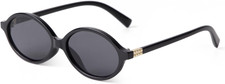 Retro Oval Sunglasses for Women Men 90S Small Face Sunglasses Vintage Fashion Ti