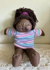 VTG Cabbage Patch Kids 1983 African American Doll Coleco Pigtail Hazel Eyes HM3