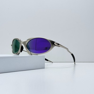 OAKLEY オークリー ROMEO ロメオ  X-L Xメタル Oakley Romeo X Metal Retro Sunglasses Silver Frame/Red Lens | eBay