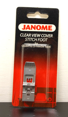 Clear View Cover Stitch Foot #795818107 For Janome 1000CPX CoverPro Machine