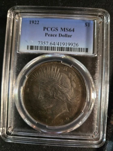 1922 Peace Dollar invalid Case