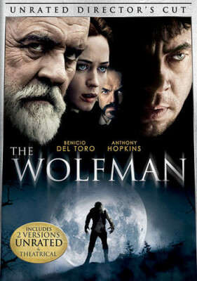 The Wolfman (DVD, 2010, Unrated Director's Cut, 2 VERSIONS, WS)  LIKE NEW