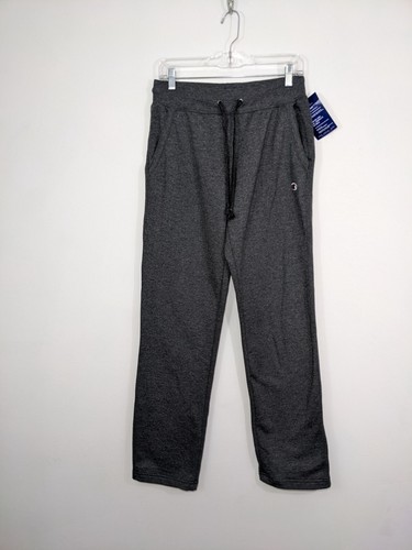 NWT Champion Women's Open Bottom Pants Soft Powerblend Pockets Gray Sz M