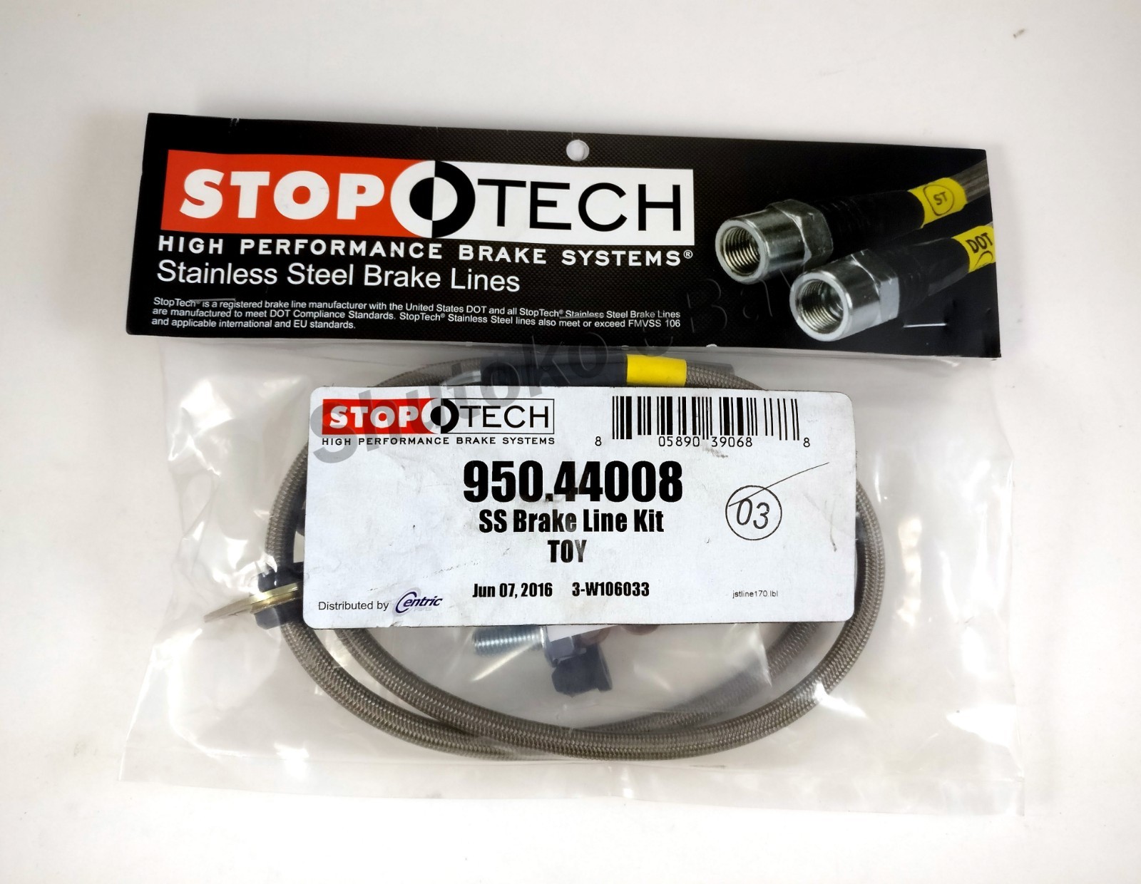STOPTECH STAINLESS STEEL FRONT BRAKE LINES FOR 9200 LEXUS SC300