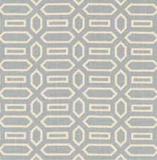 Schumacher Veere Grenney Print Fabric- Pavillion / Orpington Blue 3.50 yd 176144