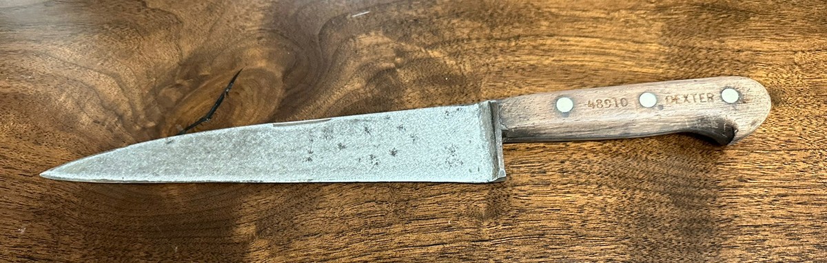 K*J様 破格オークション【国内に1本】デッドストック‼️40s M-45フィー Vintage DEXTER Chef Knife 10” Blade 48910 Full Tang Wood Handle