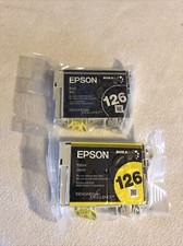 Genuine EPSON Black and Yellow Ink Cartridges Sealed Plastic