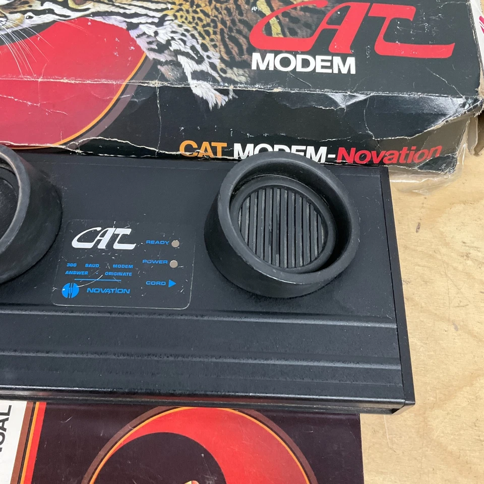 Vintage Novation CAT Modem, No Power Supply w/ Original Box - Image 3 of 4