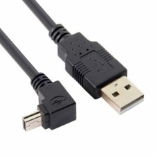 CY USB 2.0 A Male to 90 Degree Up Angled USB Mini B Male Cable 50cm 5Pin Cable