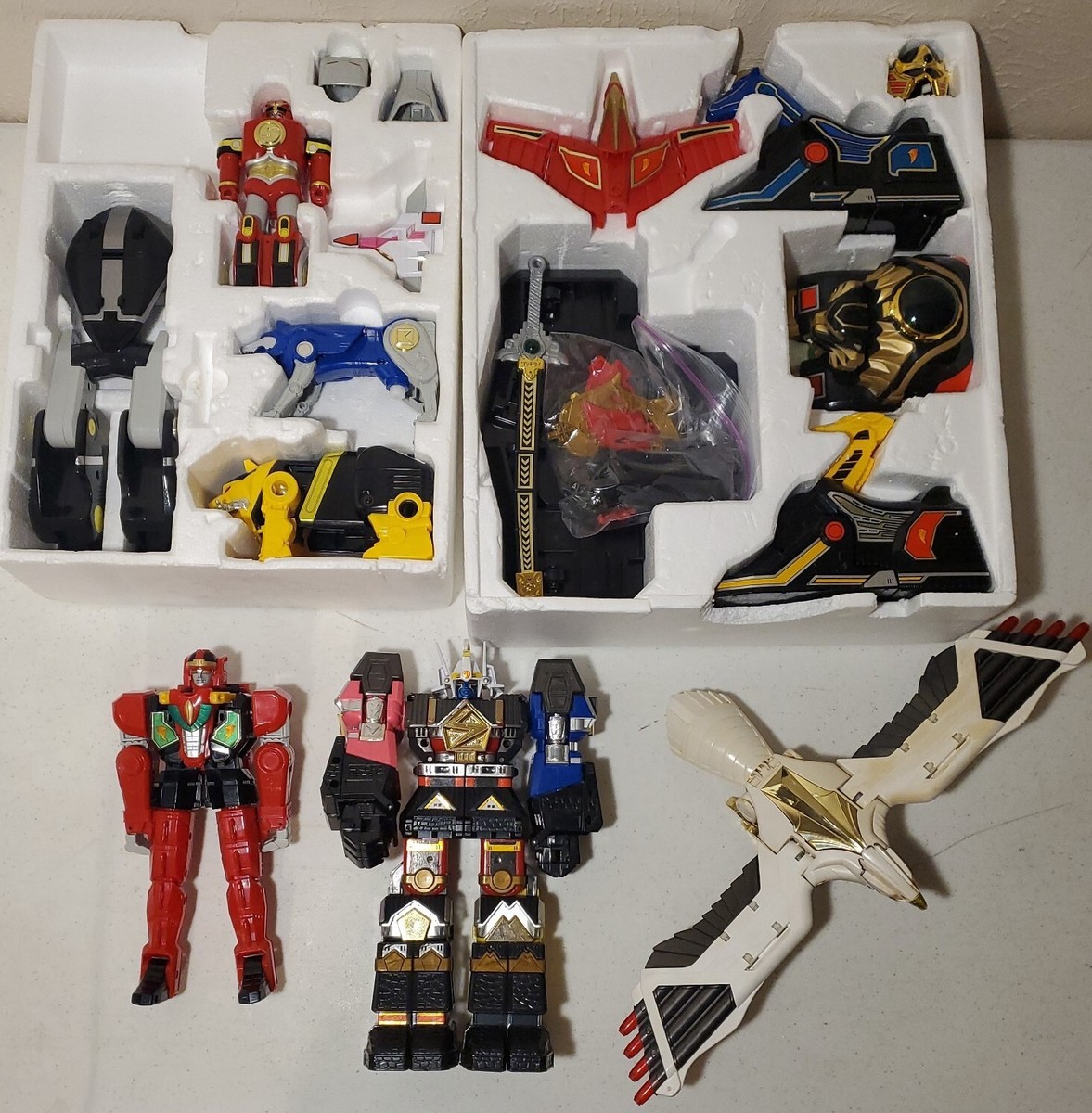 1996 MIGHTY MORPHIN POWER RANGERS DELUXE ZEO NINJA THUNDER