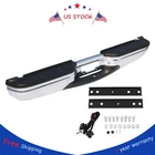Rear Step Bumper for 1999-2007 Ford F250 F350 Super Duty Chrome W/O Sensor Hole