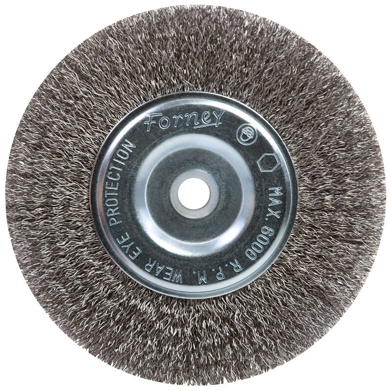 Forney 6 in. X .012 in. Crimped Wire Wheel Brush Metal Max 6000