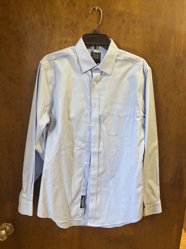 Jos A Bank dress shirt 15 1/2 34 slim fit 