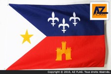 DRAPEAU ACADIE 90x60cm - DRAPEAU ACADIEN - CANADA 60 x 90 cm - DRAPEAUX - Neuf