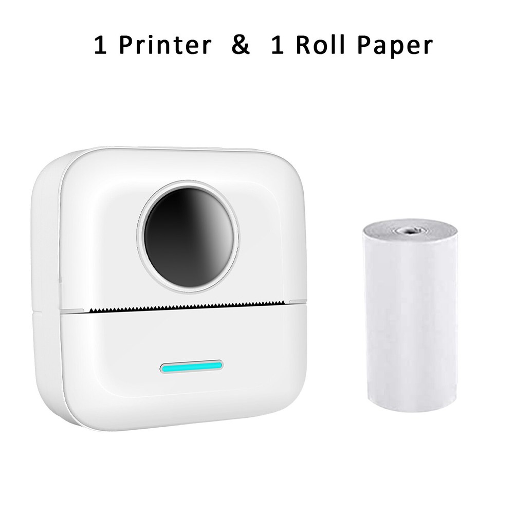 Mini Bluetooth Thermal Printer - Wireless Pocket-Sized Inkless Photo Printing