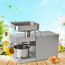 Commercial Auto Oil Press Machine for Peanut Sunflower Tea Walnut Olive 600W