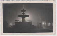 ANTIQUE POSTCARD OF UDINE - FOUNTAIN IN SQUARE - NIGHT - SMALL SIZE