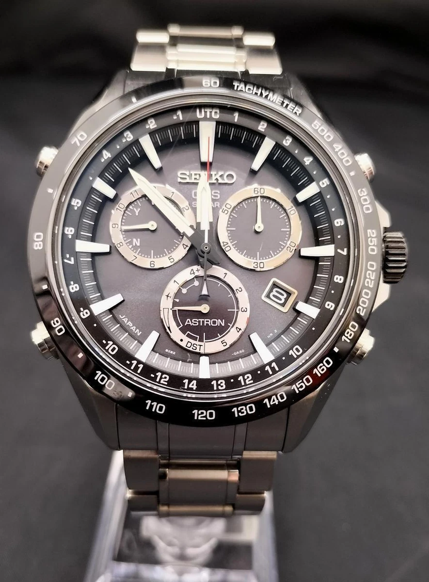 Seiko Astron 8X82 0AC0 1 GPS Date Titanium Solar Mens Watch