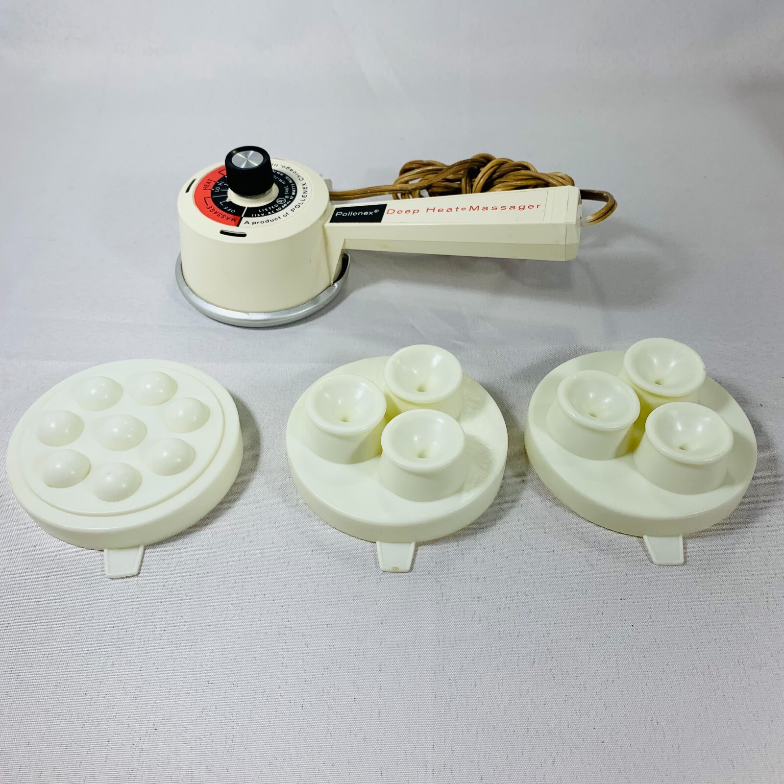Pollenex Vintage Pollenex Deep Heat Massager HM-10 Massage, Tested Works. w ...
