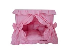 Princess Pink Pet Dog Handmade Bed House 1 Candy Pillow M 