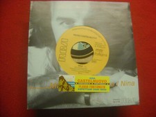 7" NINO CASTELNUOVO NINA ITALY PROMO con COVER FORATA+RARO STICKER JUKEBOX