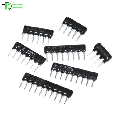 SIL Resistor Networks Common Pin DIP Exclusion Resistor Network 100 ohm to 220K