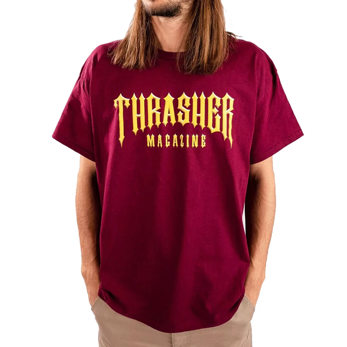 Burgundy thrasher sale shirt