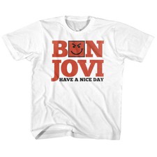 Bon Jovi Toddler T-Shirt Have a Nice Day White Tee