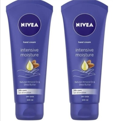 NIVEA Pflegende Handcreme Mit Mandelöl & Sheabutter – 100 Ml, Für 24 Stunden Geschützte Hände