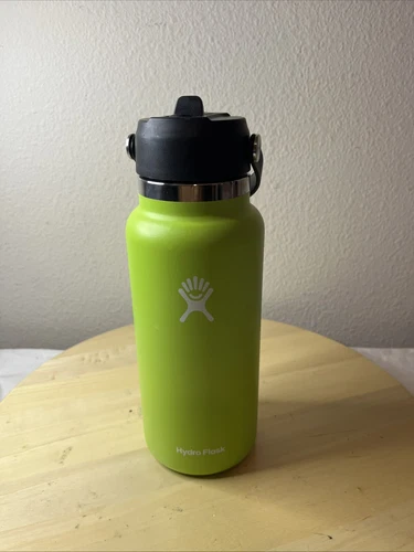 Hydro Flask Lime Green Water Bottle  Wide Flex Cap - 32oz