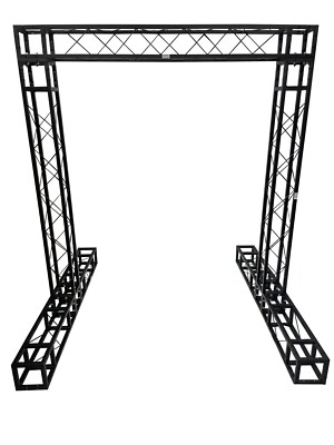 BLACK TRUSS ARCH KIT 6.56 FT Width Mobile Portable DJ Lighting System Metal Arch
