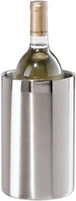 Stainless Steel Double Wall Wine Cooler - Insulated Tabletop Wine Chiller for...
