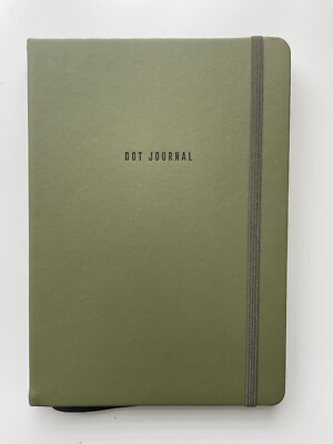 Typo A5 Dotted Journal Notebook Hardcover Green Khaki Dot Grid Brand New Diary
