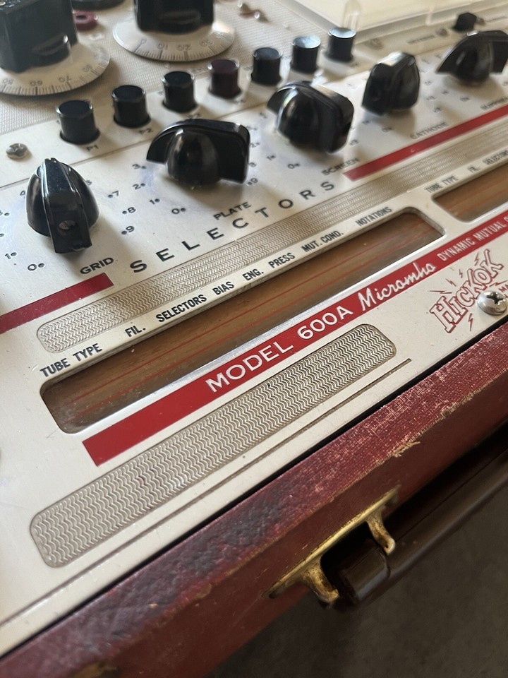 Hickok 600a Tube Tester Working Dynamic Mutual Conductance Vintage