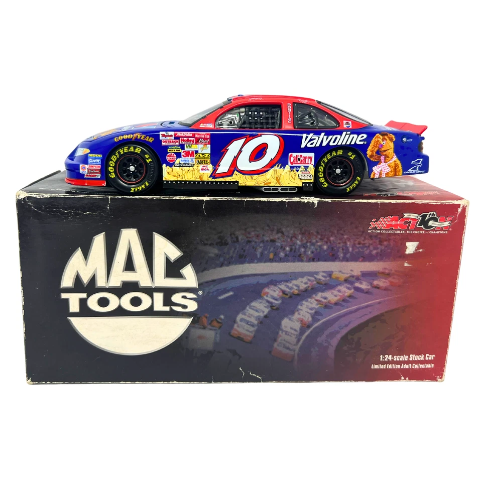 Action Nascar #10 Johnny Benson Valvoline The Muppets Mac Tools 1:24 Diecast - Image 2 of 4