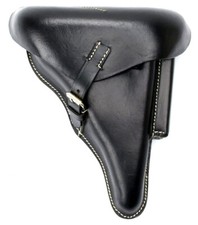 WWII GERMAN LUGER P08 Hardshell BLACK HOLSTER no Takedown Tool OTTOSINDEL BERLIN