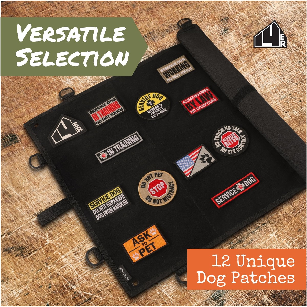 2er-Set Service Dog Patches – Abnehmbare Klett-Aufnäher Für Hundegeschirr & Westen