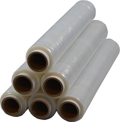 12 x Rollen Stretchfolie Palettenfolie Verpackungsfolie 23 my 1,5 kg Transparent